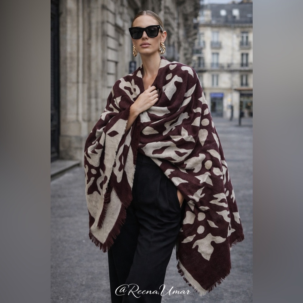 Cecchi e Cecchi Italian Oversized Scarf / Wrap – Vintage 🇮🇹